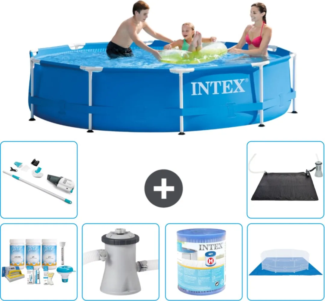 Intex 28200NP-Blauw Rond Frame Zwembad 305x76cm - Blauw - afbeelding 2 van 6