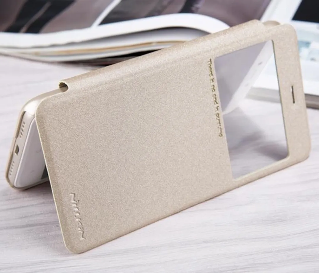 Nillkin New Sparkle S-View Book Case Xiaomi Redmi 4X - Goud