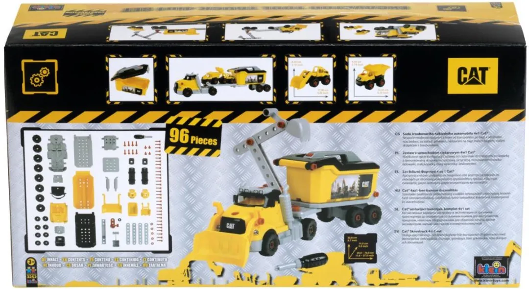 Klein Toys Caterpillar 4-in-1 Schroeftruck Multicolor - afbeelding 6 van 6