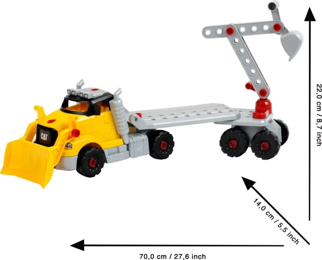 Klein Toys Caterpillar 4-in-1 Schroeftruck Multicolor