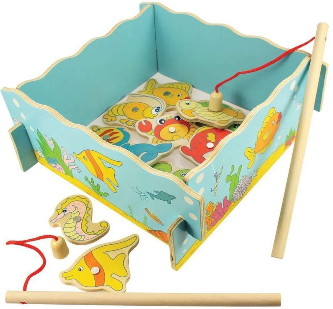 BIGJIGS Visspel Magnetisch Houten Speelgoed BJ735 - Multicolor