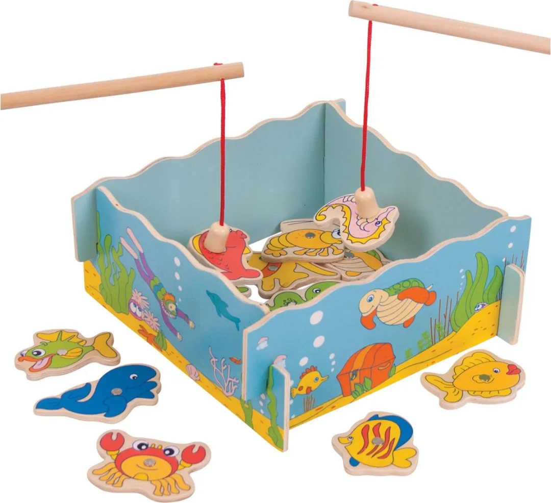 BIGJIGS Visspel Magnetisch Houten Speelgoed BJ735 - Multicolor