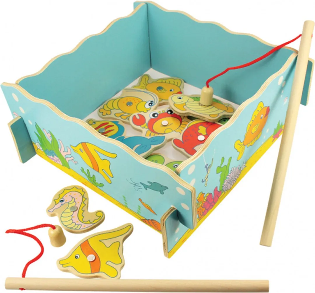 BIGJIGS Visspel Magnetisch Houten Speelgoed BJ735 - Multicolor