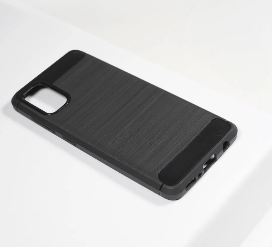 BMAX Carbon Soft Case Samsung Galaxy A31 - Zwart