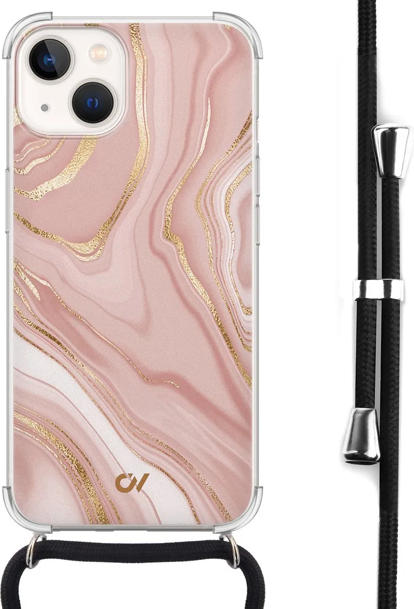 Casevibes Telefoonhoesje iPhone 13 Rose Marble C/13/UV/004