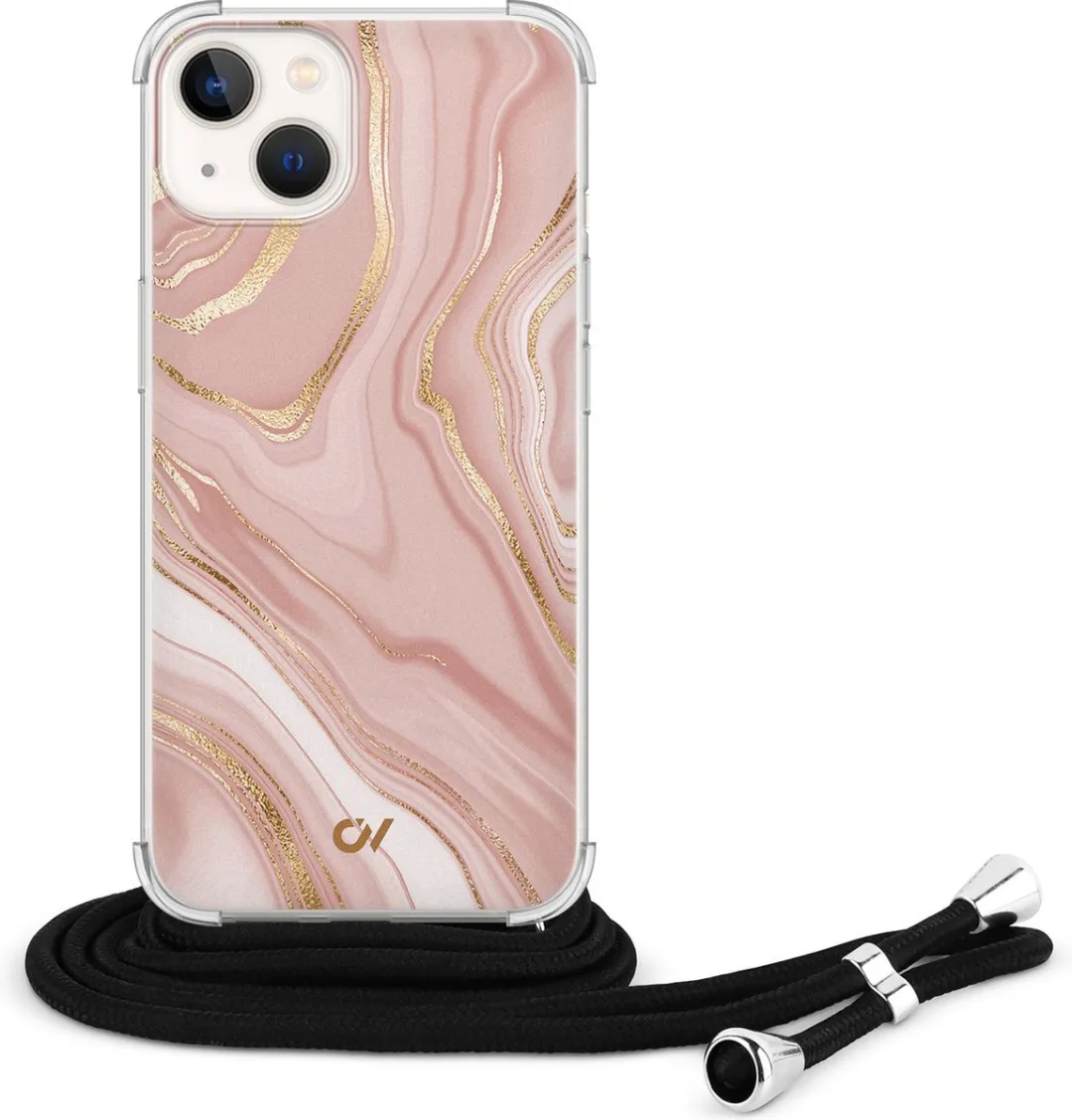 Casevibes Telefoonhoesje iPhone 13 Rose Marble C/13/UV/004
