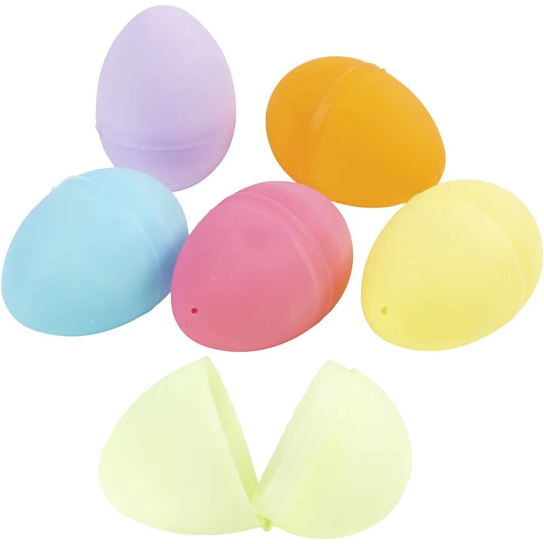 Creativ Company Plastic Eieren 12 Stuks - Pastel Multicolor