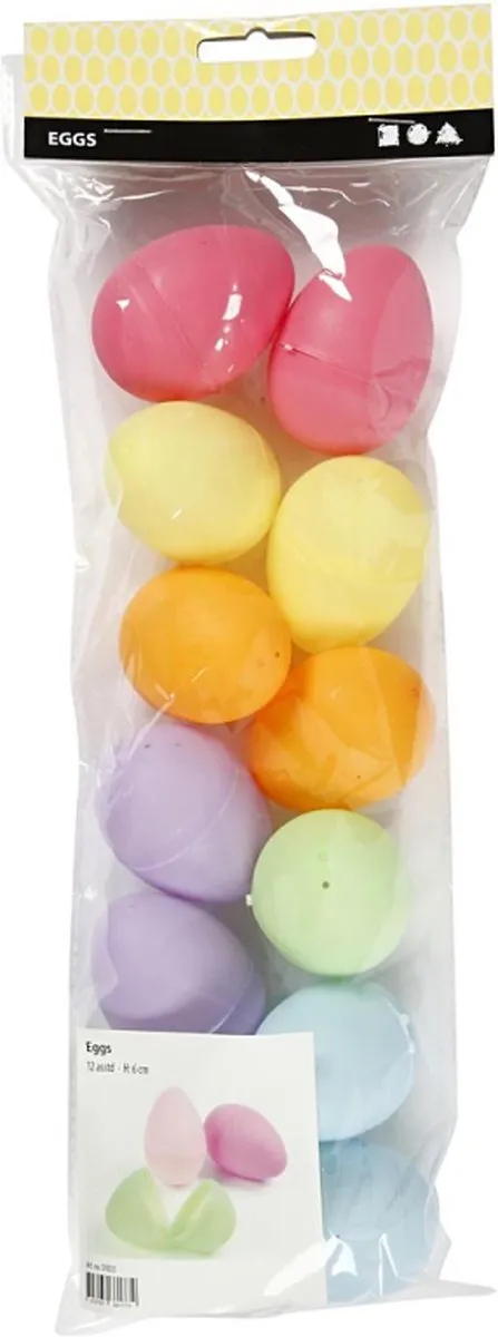 Creativ Company Plastic Eieren 12 Stuks