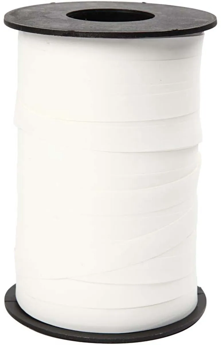 Creativ Company Creotime Cadeaulint Traditioneel 250m x 10mm - Wit