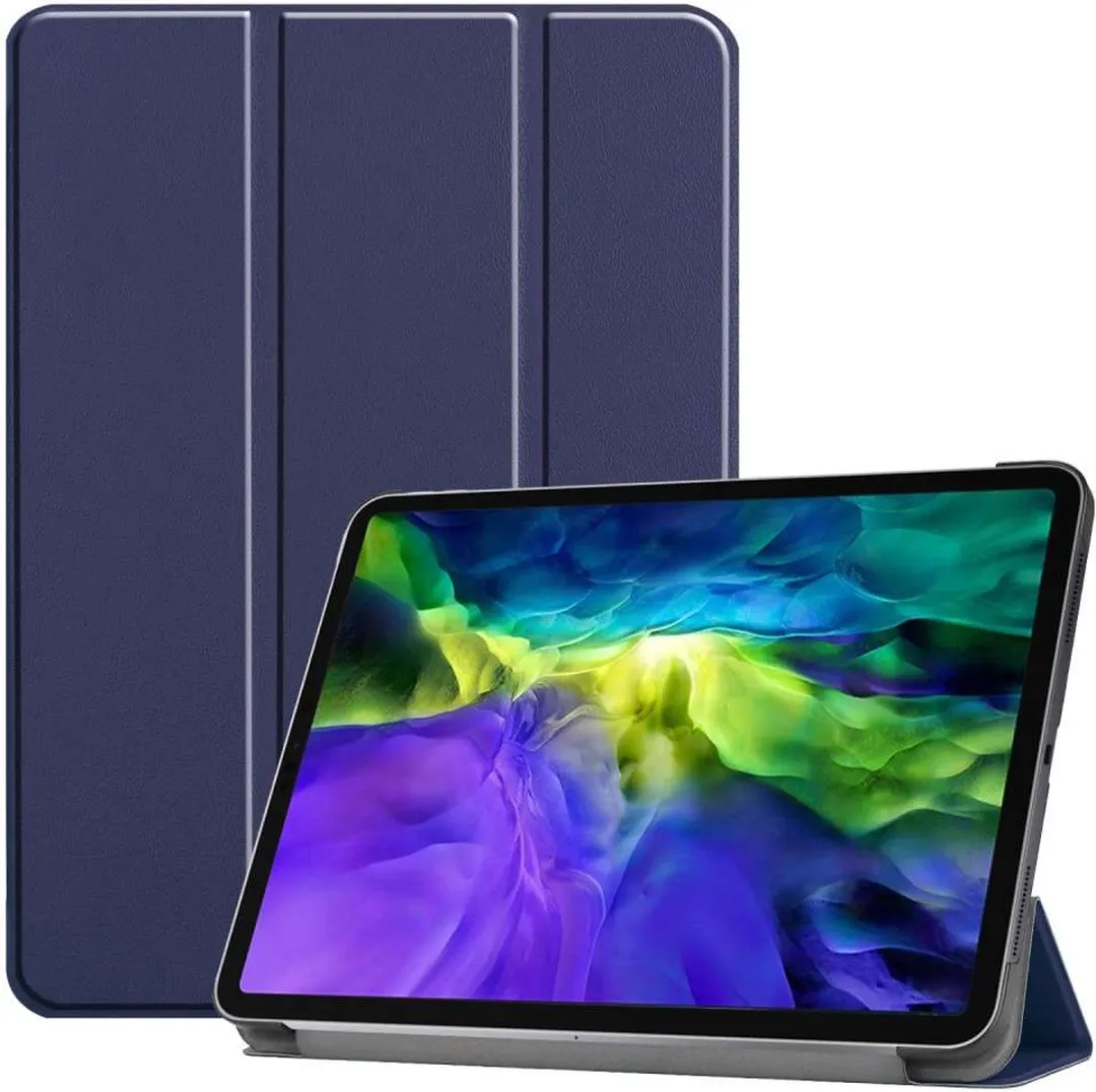 Just in Case Cazy Tablethoes TriFold Bookcase 7827982 - iPad Pro 12.9" - Blauw