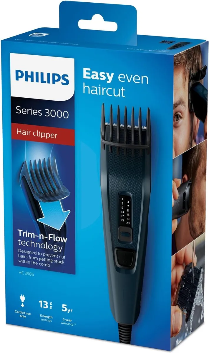 Philips Series 3000 HC3505/15 Tondeuse - Zwart/ Groen - afbeelding 10 van 10