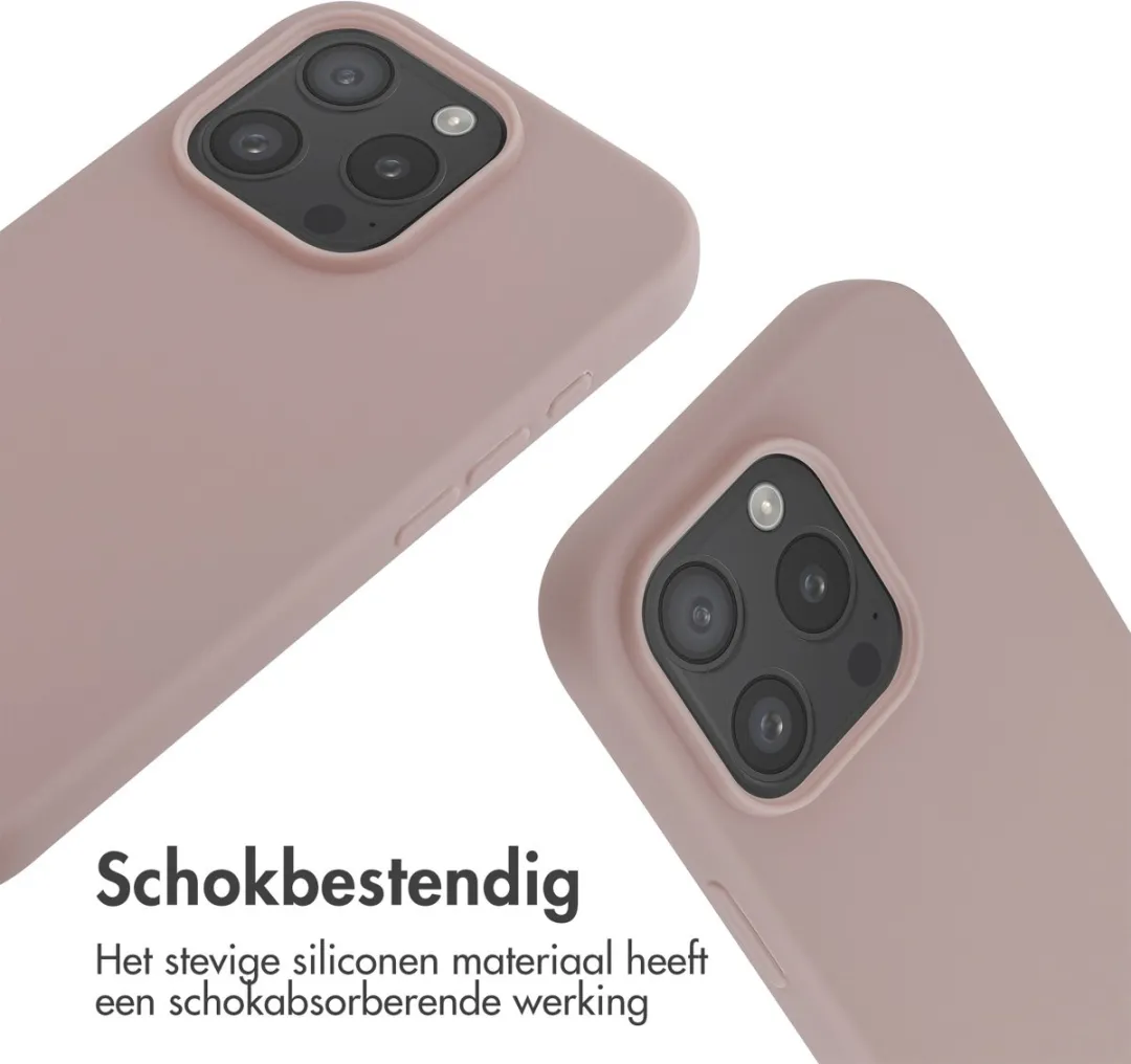 Imoshion Hoesje iPhone 16 Pro - Siliconen - Sand Pink