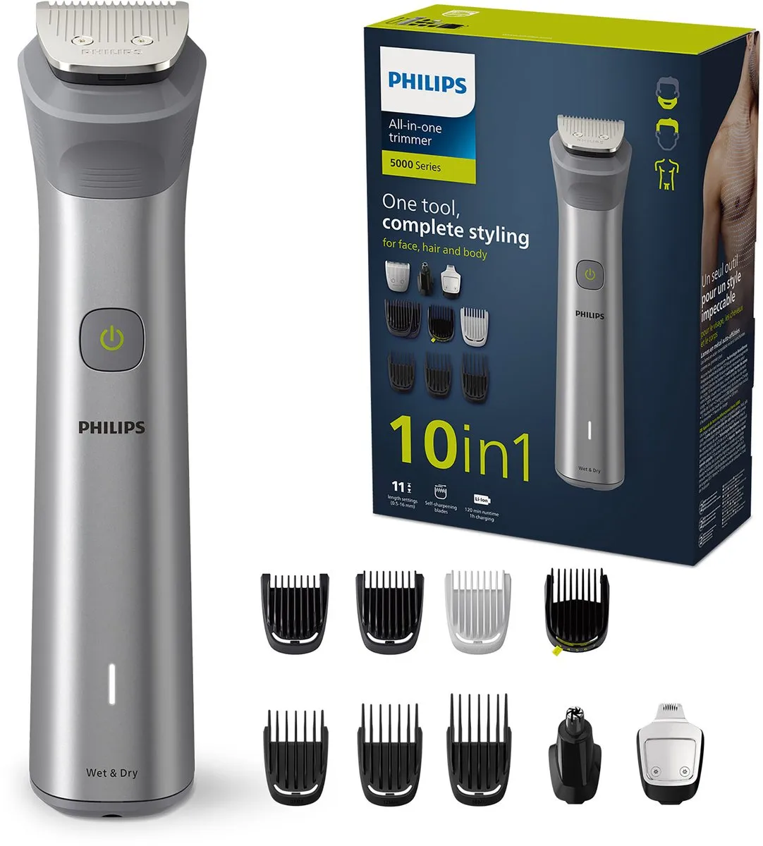 Philips MG5920/15 All-in-One Series 5000 Multigroom - 10-in-1 - Baardtrimmer