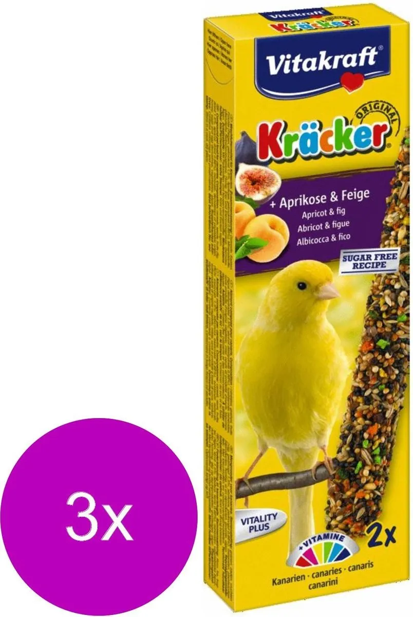 Vitakraft Kanarie Kracker Vogelsnack - 6 Stuks
