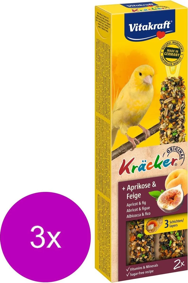 Vitakraft Kanarie Kracker Vogelsnack - 6 Stuks