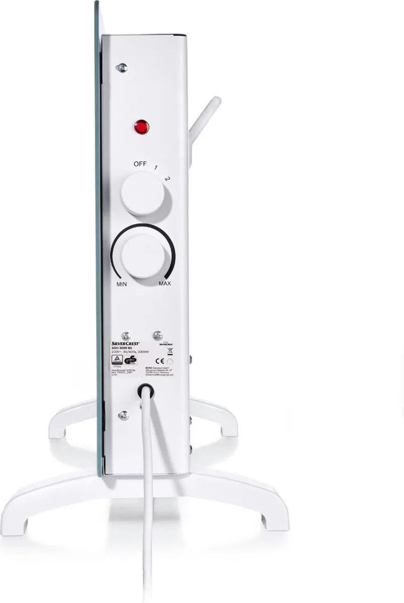 Silvercrest Glasplaatverwarming 2000W - Wit - afbeelding 6 van 6