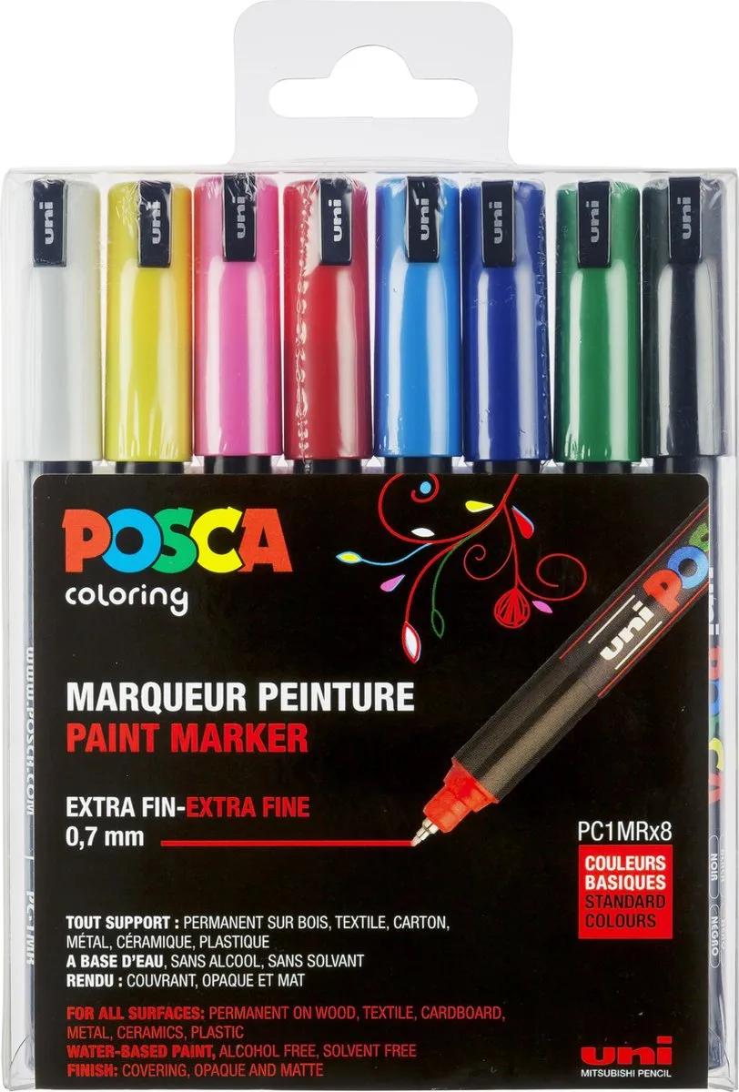 Posca Uni PC1MR Blauw Stiften 0.7mm