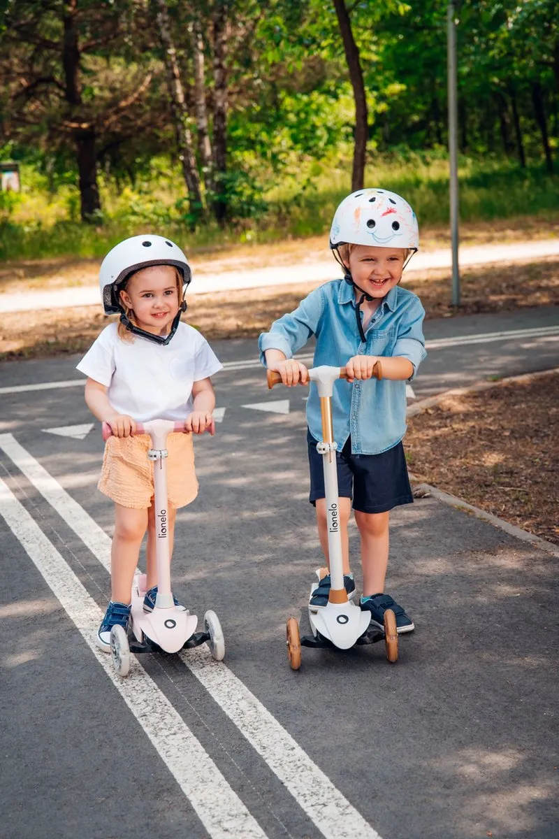 Lionelo Jessy Kinderstep 3 Wielen - 12 Inch - 65-80cm - Grijs/Bruin - afbeelding 6 van 6
