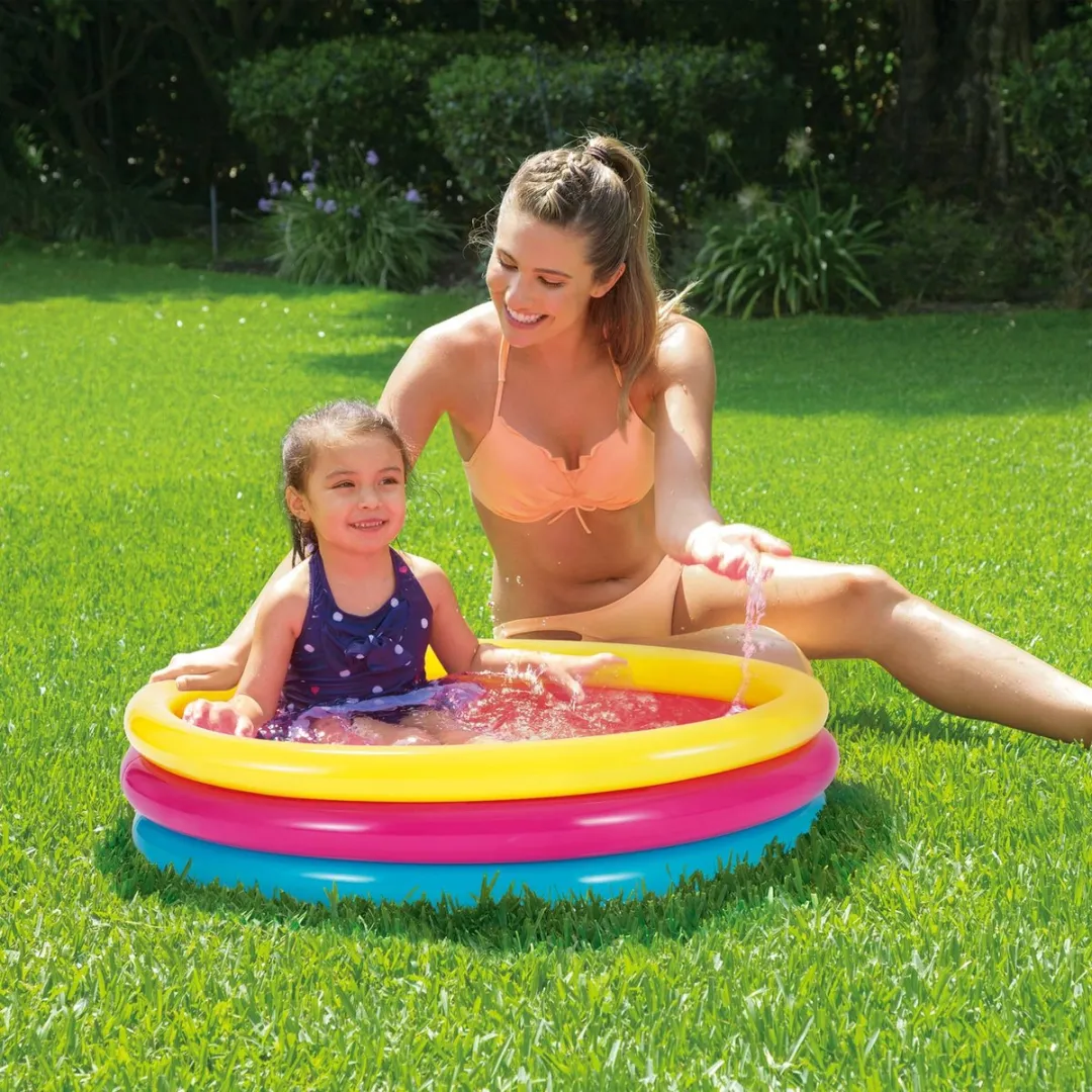 Summer Waves 3-ringenzwembad 86cm - Multicolor