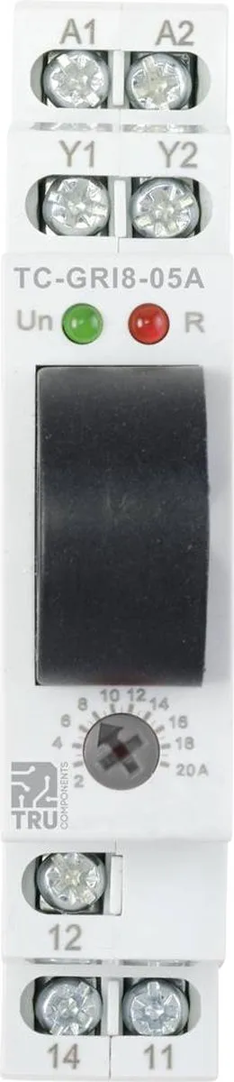 Tru Components GRI8-05A Stroombewakingsrelais - 1 Stuk