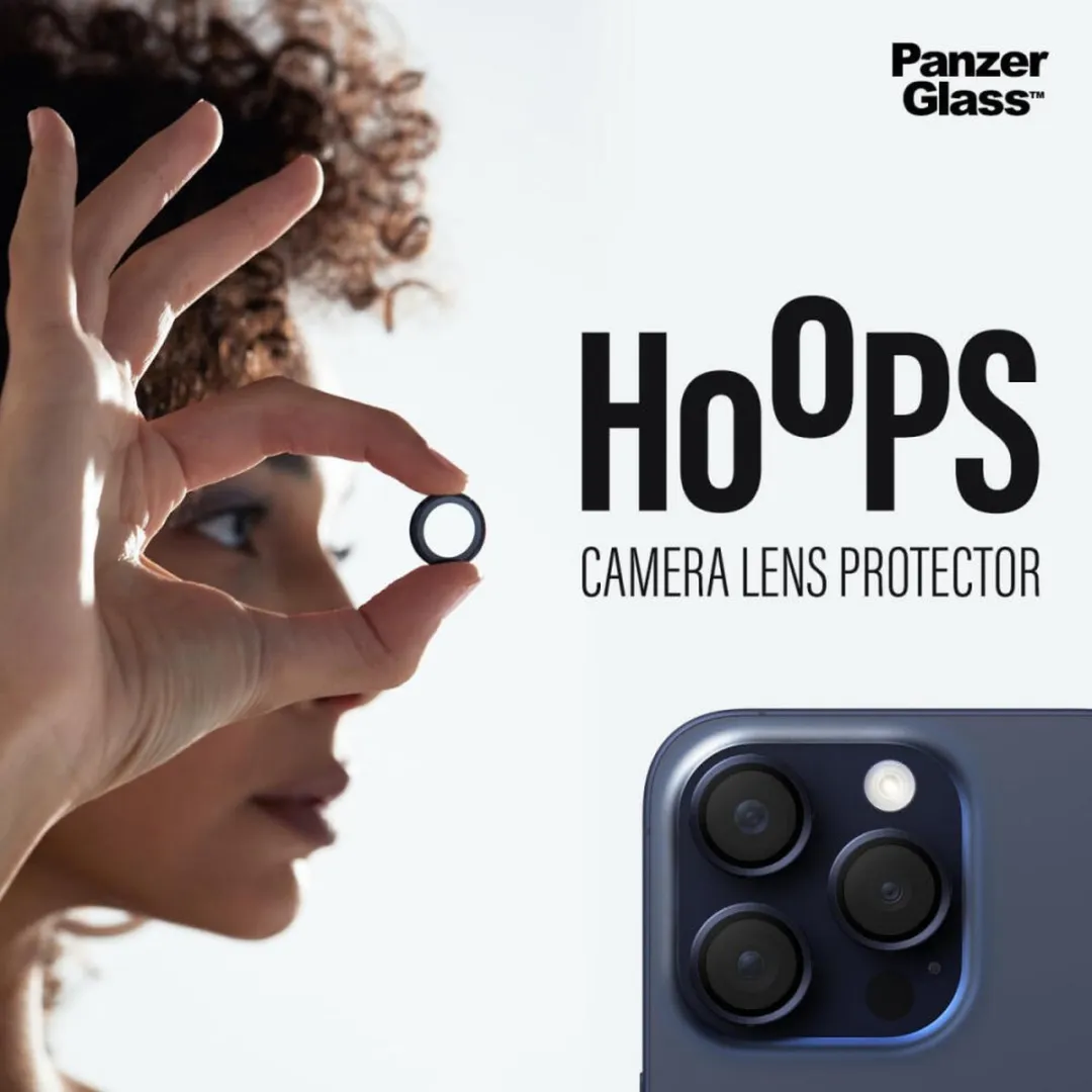 PanzerGlass Optical Hoop Rings iPhone 15 Pro/Pro Max - Camera Lens Glas - Metaalblauw - afbeelding 6 van 6