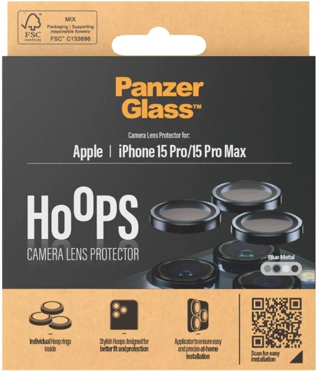 PanzerGlass Optical Hoop Rings iPhone 15 Pro/Pro Max