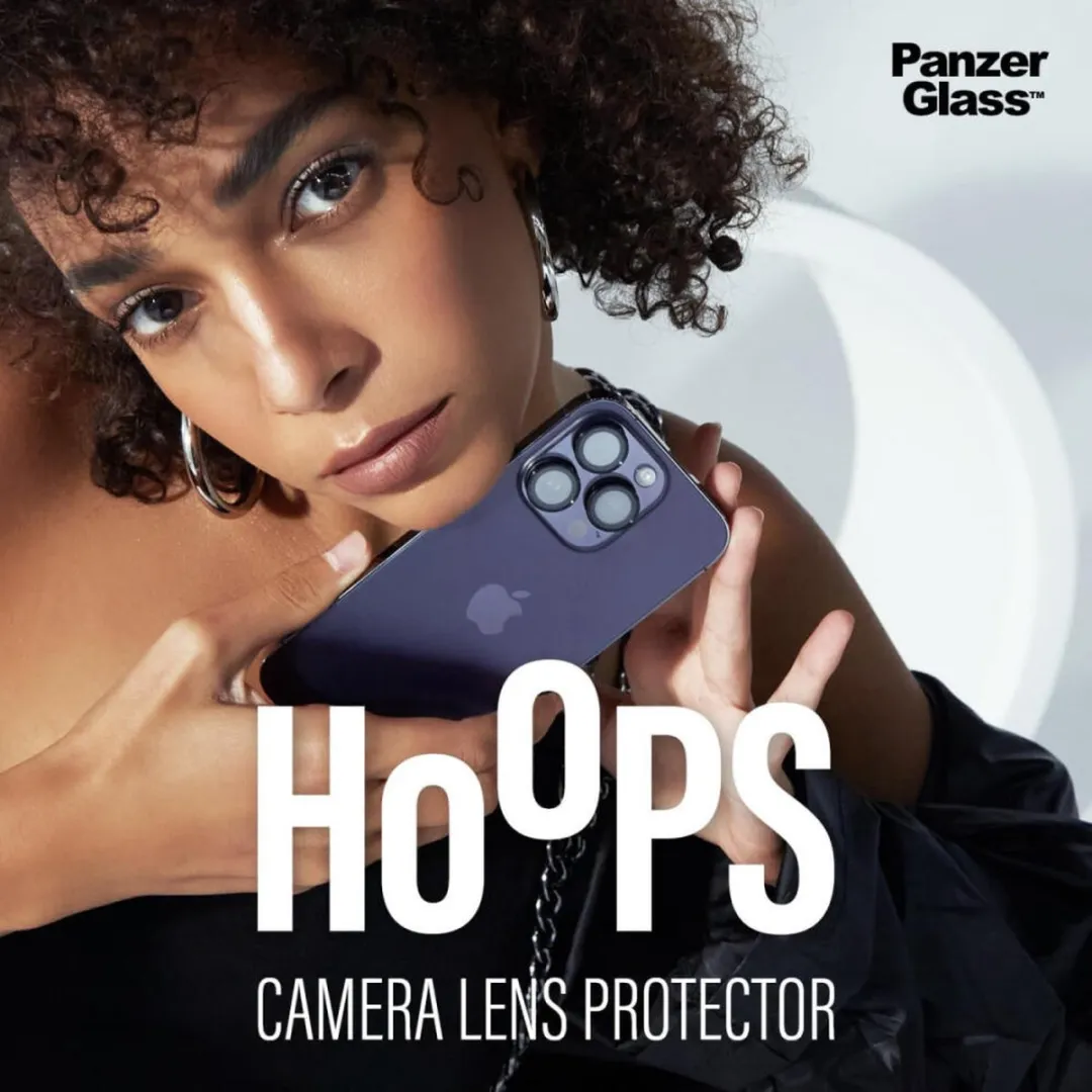 PanzerGlass Optical Hoop Rings iPhone 15 Pro/Pro Max - Camera Lens Glas - Metaalblauw