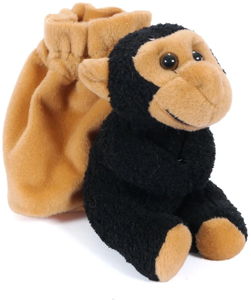 PIA Pluche Chimpansee Knikkerzak 12cm
