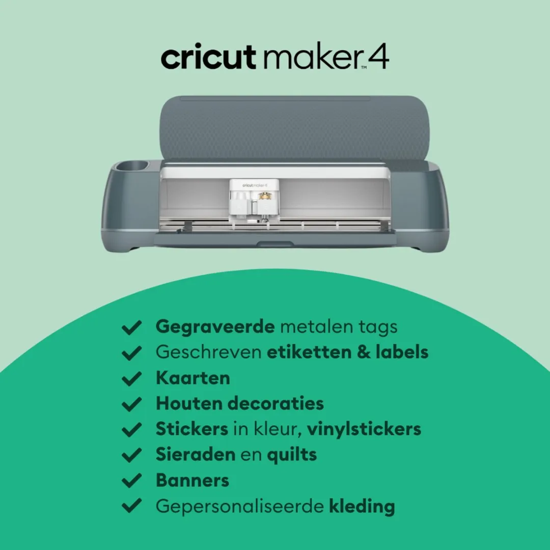 Cricut Maker 4 Snijmachine - Sage Blauw - Premium Fine-Point Blade