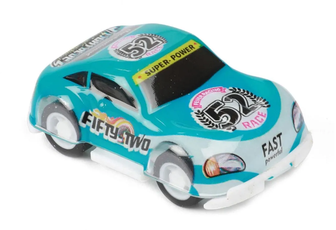 Toi-Toys Turbo Racers Mini Rally Pull-backauto's 9st - Multicolor