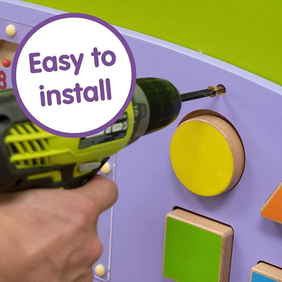 Viga Toys Nijlpaard Wandspeelbord - Paars