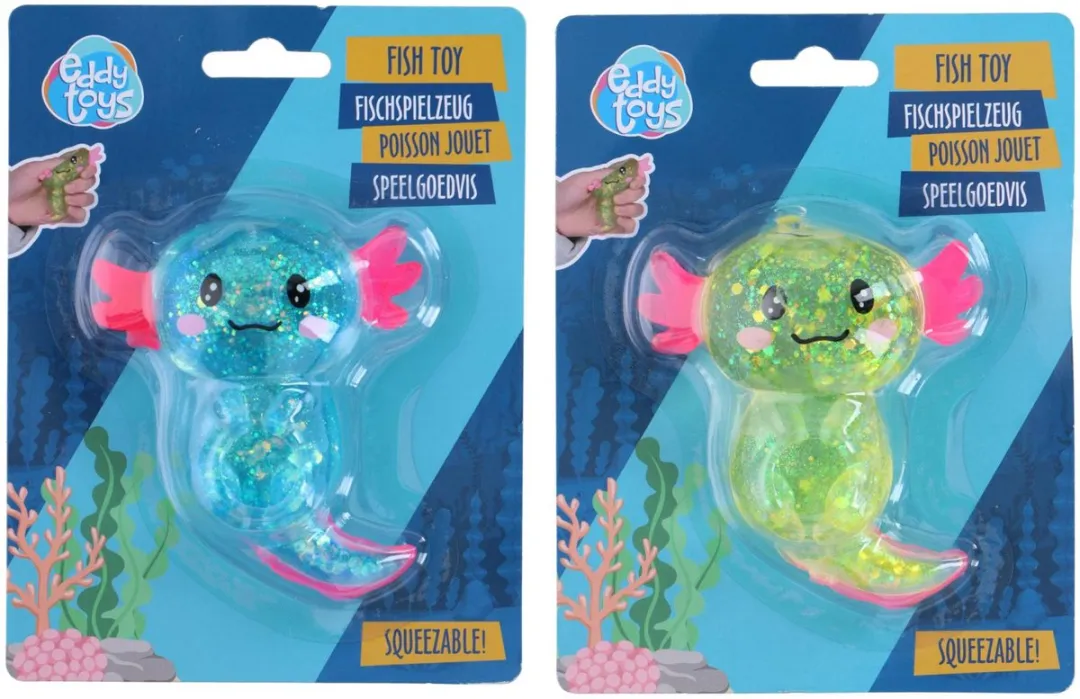Eddy Toys Speelgoedvis Squeezable Knijpfiguur - Meerkleurig