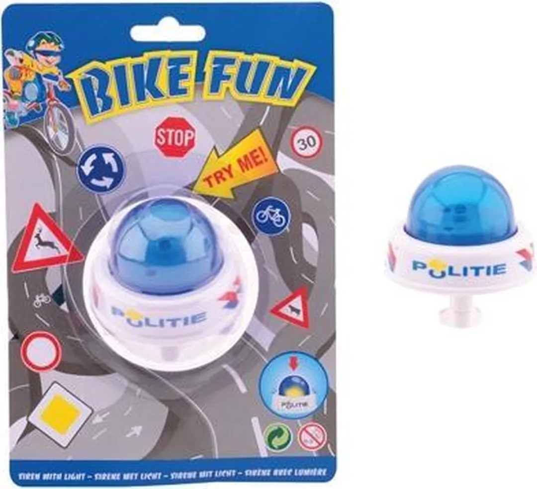 Johntoy Politie Sirene - Wit/Blauw