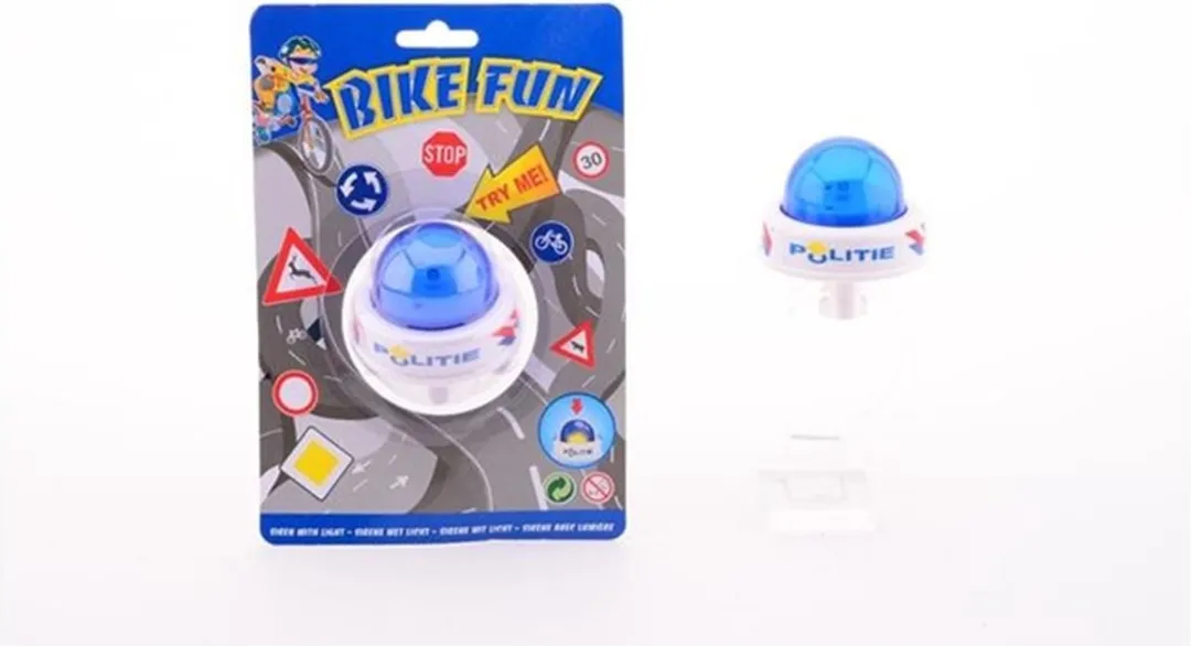 Johntoy Politie Sirene - Wit/Blauw