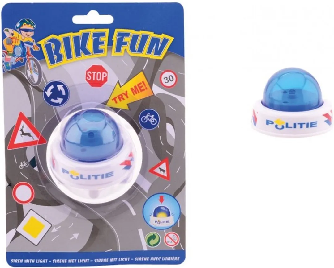 Johntoy Politie Sirene - Wit/Blauw