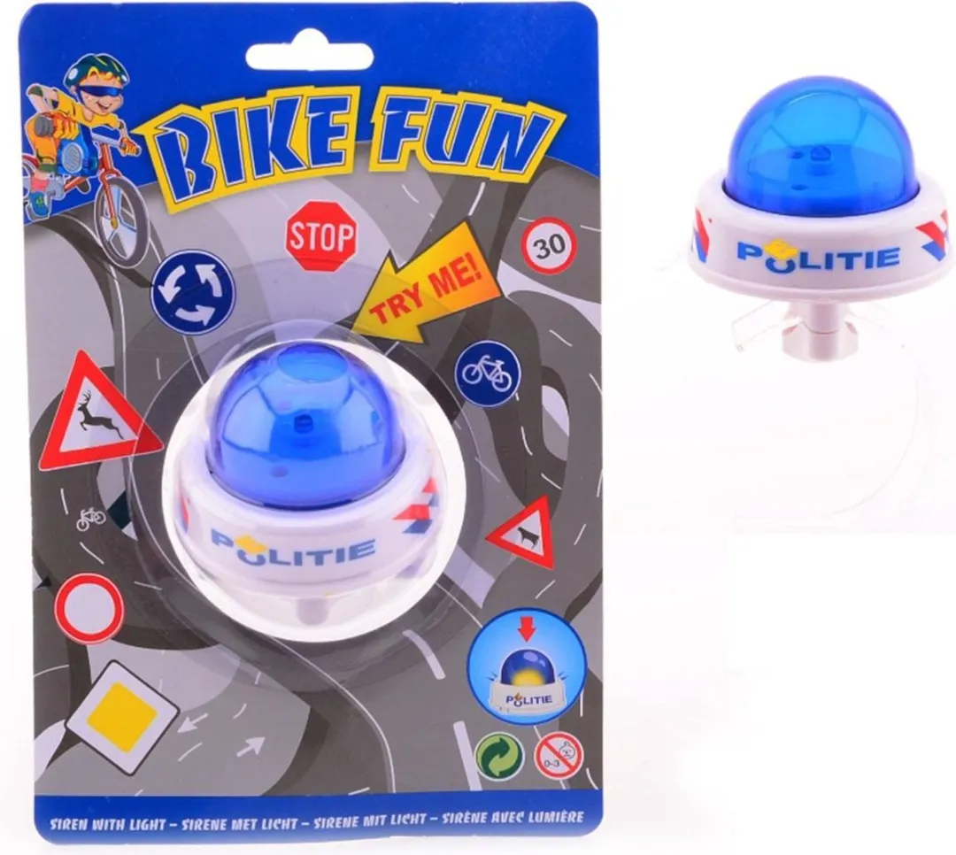 Johntoy Politie Sirene - Wit/Blauw
