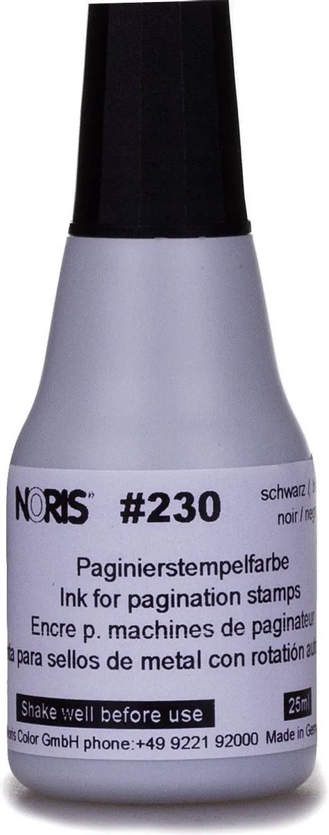 Noris Stempelinkt #230 Zwart 25ml