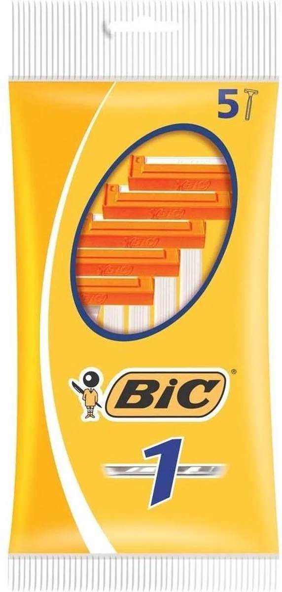 Bic Klassieke Wegwerpscheermesjes - 1 Mes - 5 Stuks