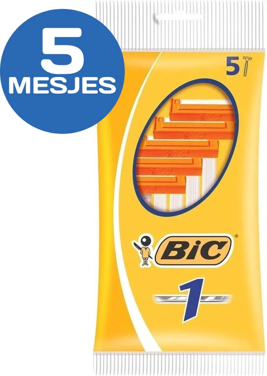Bic Klassieke Wegwerpscheermesjes - 1 Mes - 5 Stuks