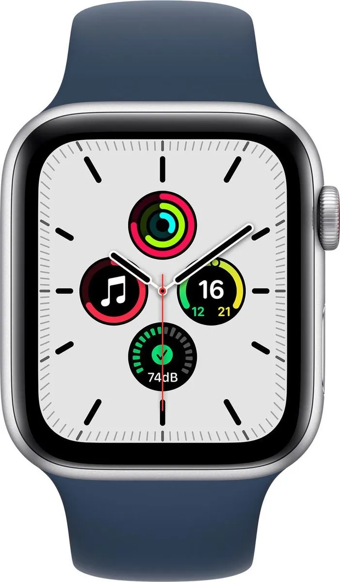 Apple Watch SE MKRY3NF/A - 44mm - Blauw - 296mAh