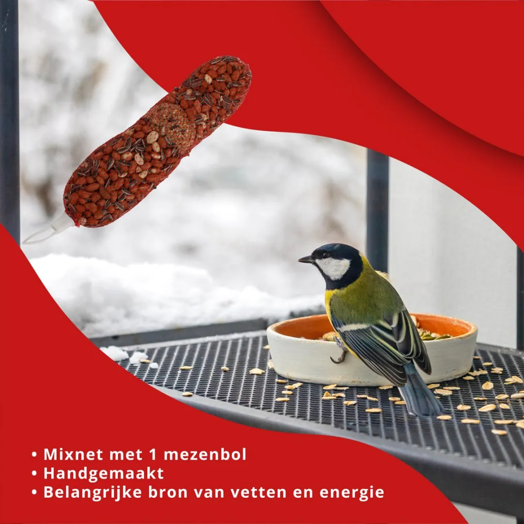 Topdiervoeding.nl Pindaslinger met Mezenbol - 5kg