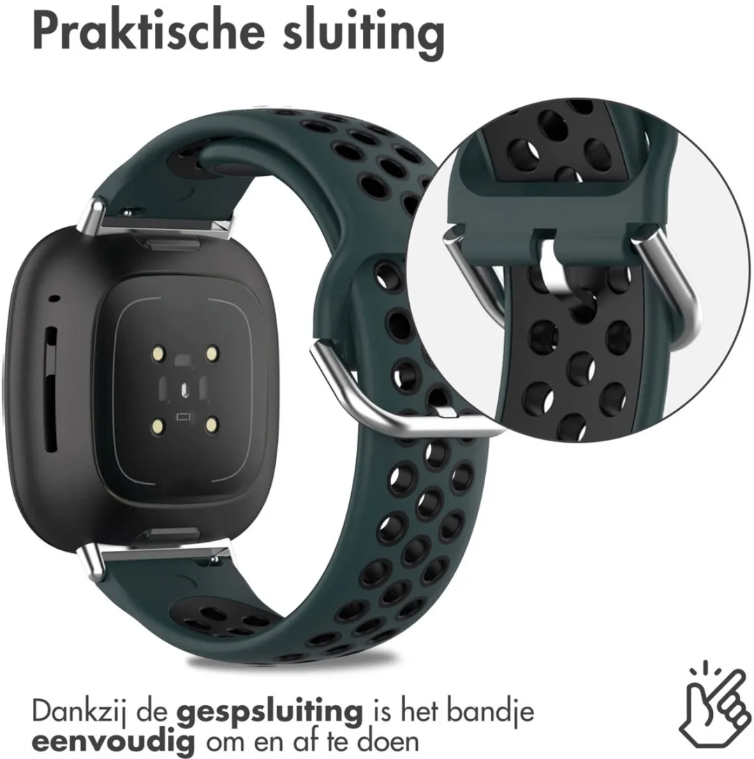Imoshion Siliconen Sportband Groen - One Size - Fitbit Sense/Versa