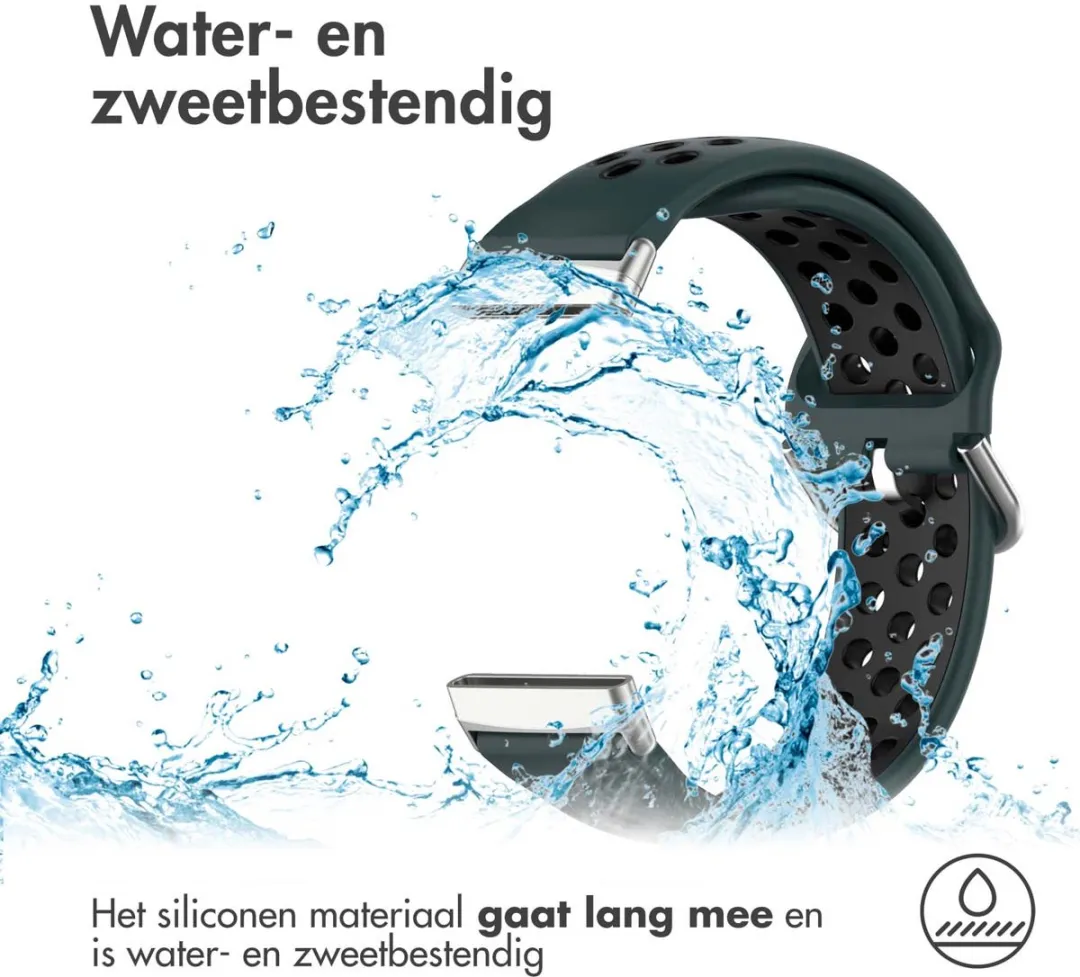 Imoshion Siliconen Sportband Groen - One Size - Fitbit Sense/Versa
