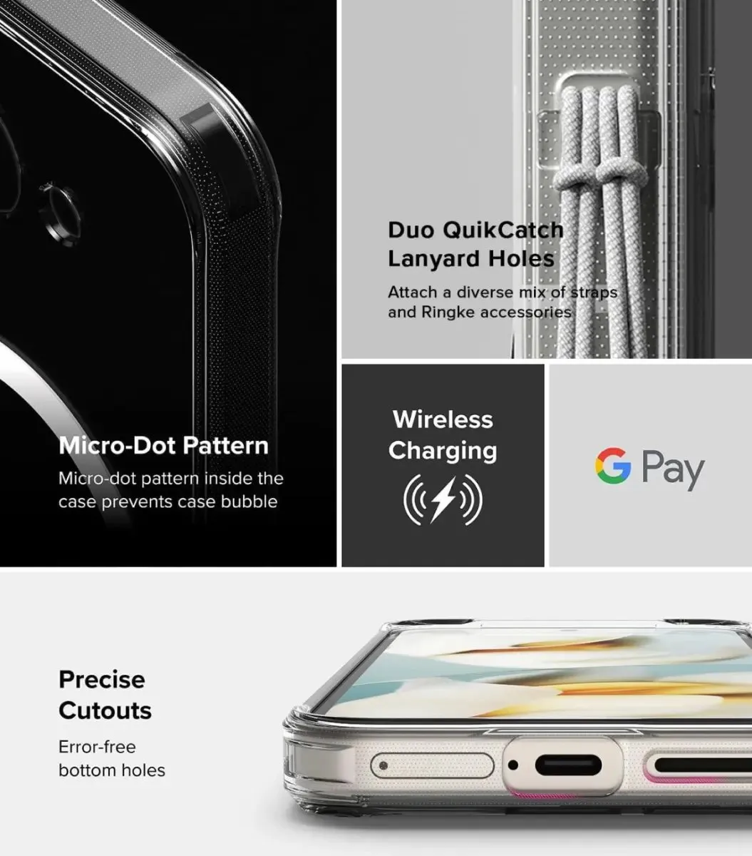 Ringke Fusion Magnetic Hoesje Google Pixel 9a - Transparant