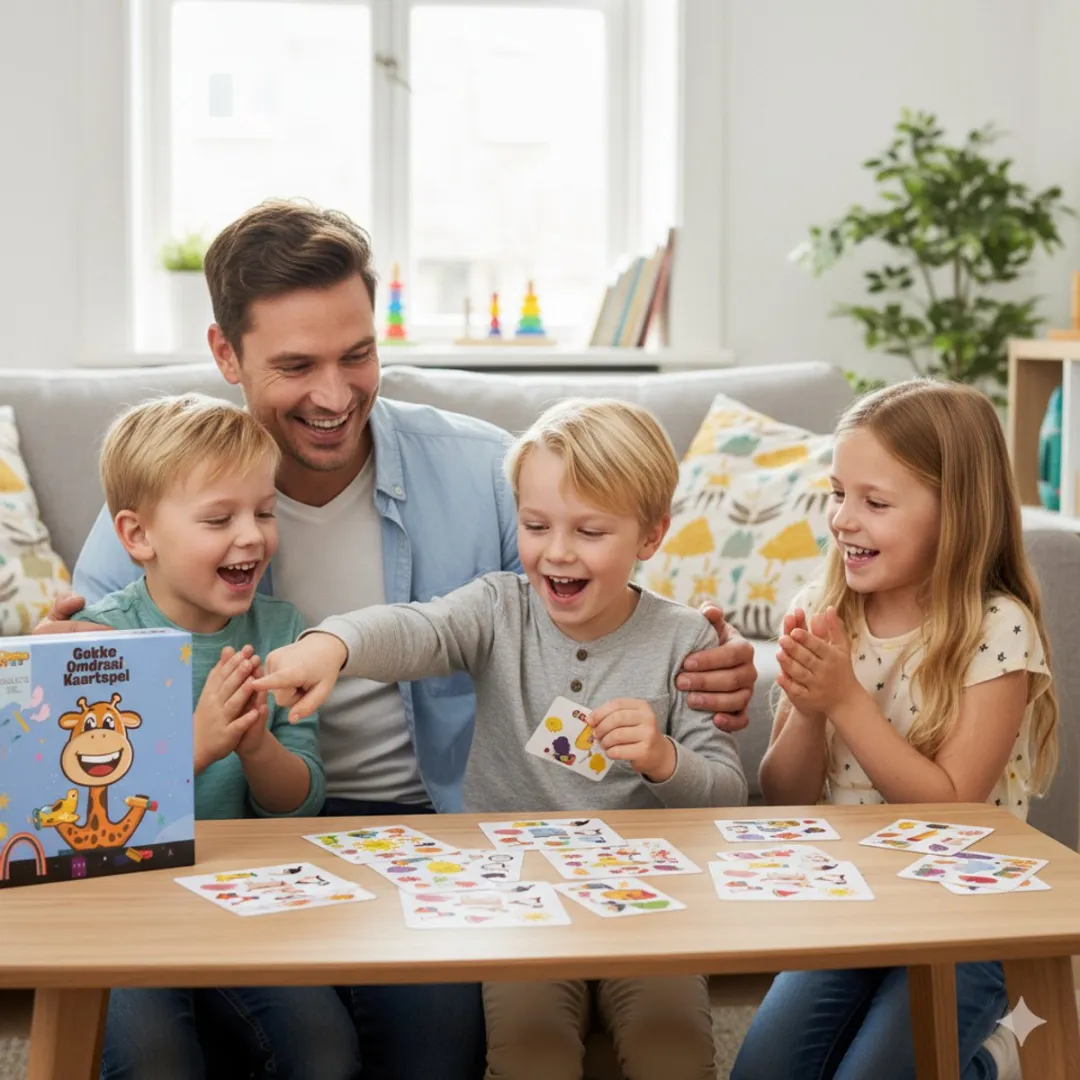 DotasToys® Gekke Omdraai Kaartspel - Educatief Kaartspellen Kinderen vanaf 4 Jaar - Memory Spelletjes - Speelkaarten - Leuk, Leerzaam & Compact Reisspel