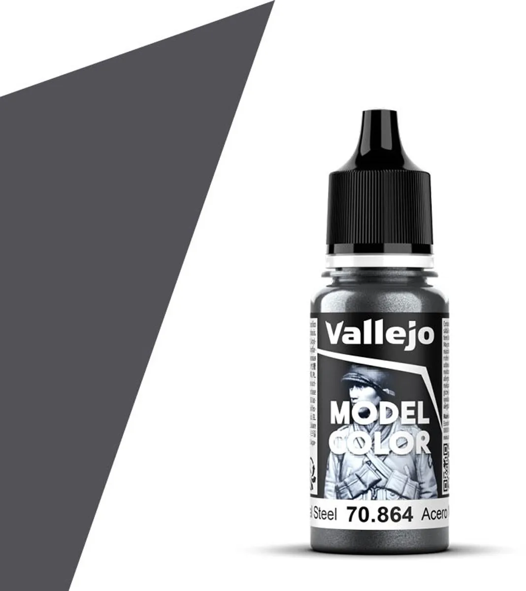 Vallejo Model Color Natural Steel Acrylverf 17ml