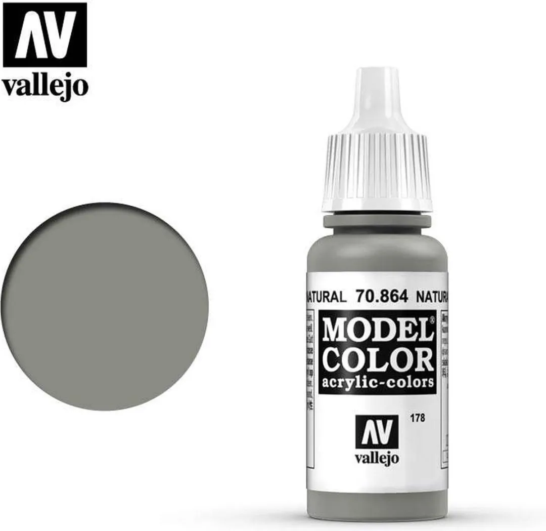 Vallejo Model Color Natural Steel Acrylverf 17ml