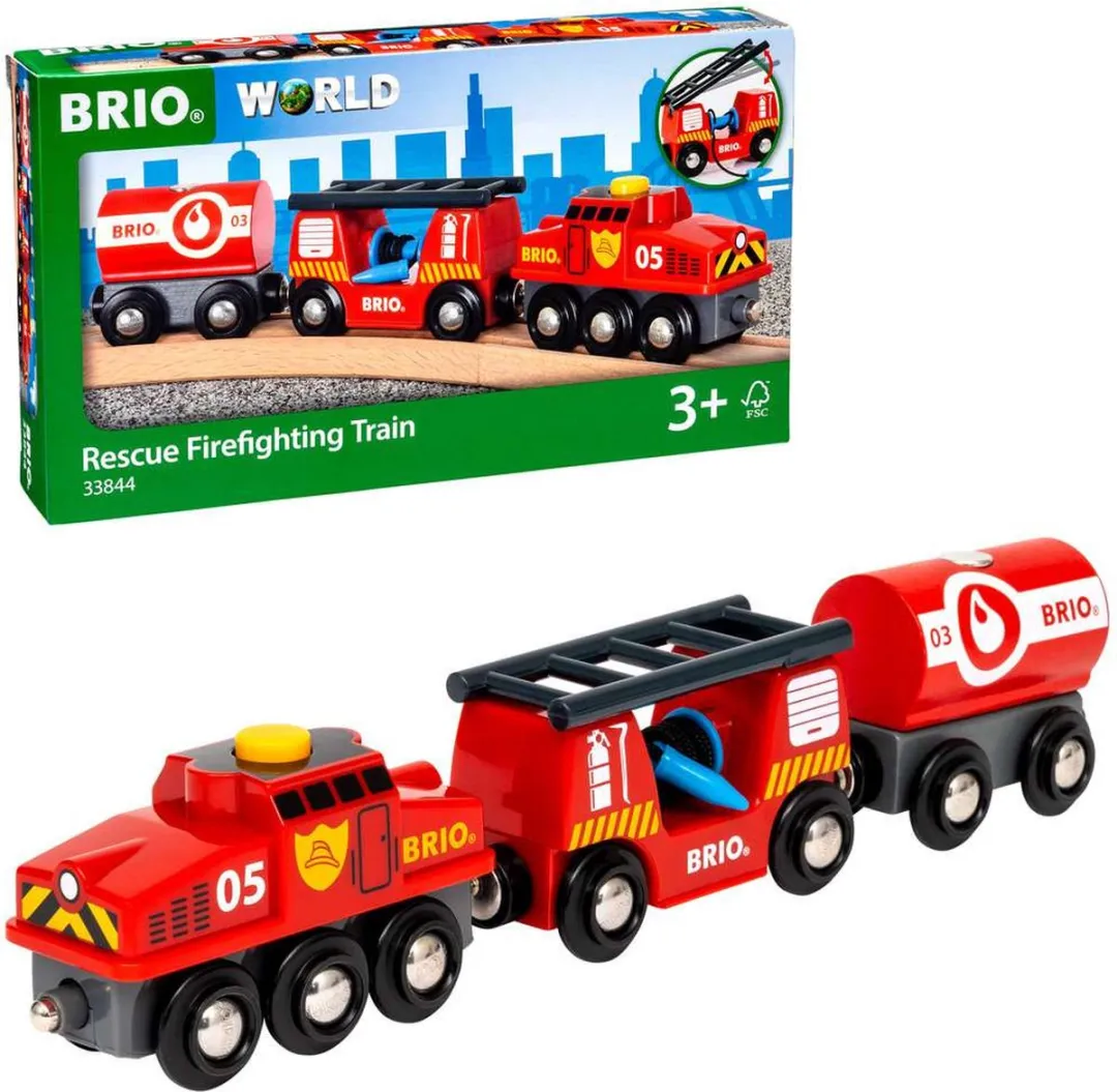 BRIO Trein van de Brandweer 33844 - 3 Treintjes