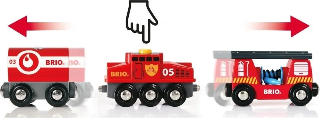 BRIO Trein van de Brandweer 33844 - 3 Treintjes