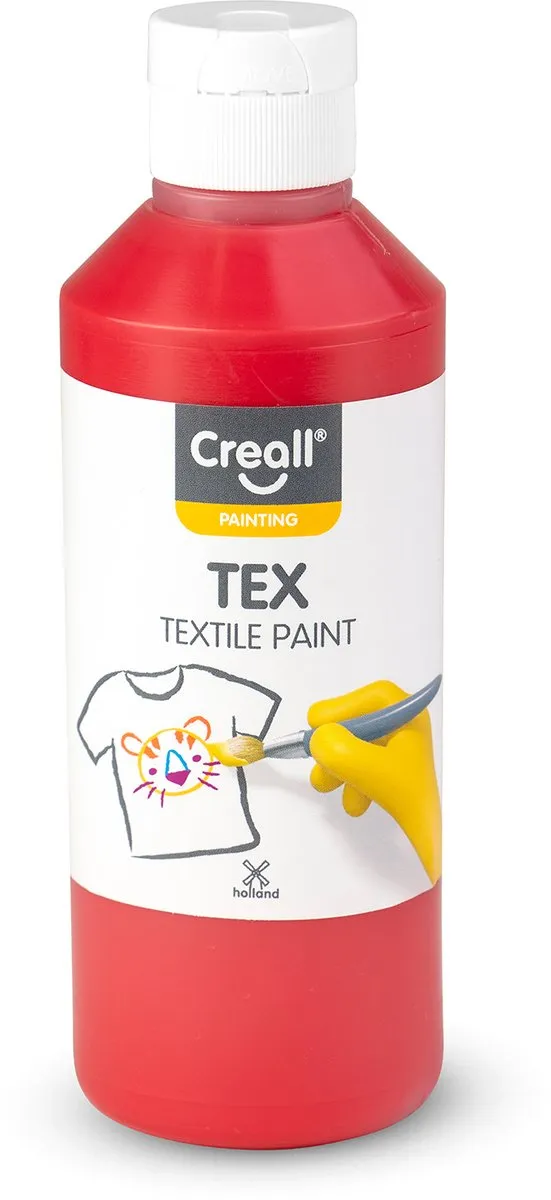 Creall Tex Stoffenverf Rood 250ml